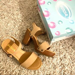 Clog Style Heel Sandals